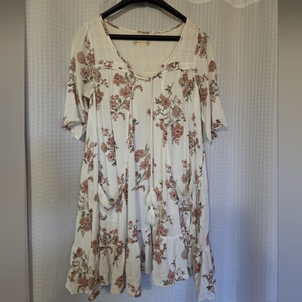Altar'd State Women's Size Small Floral‎ Ruffle Babydoll Dress